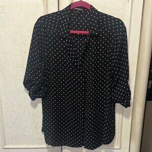 Express Black Patterned Women's Top